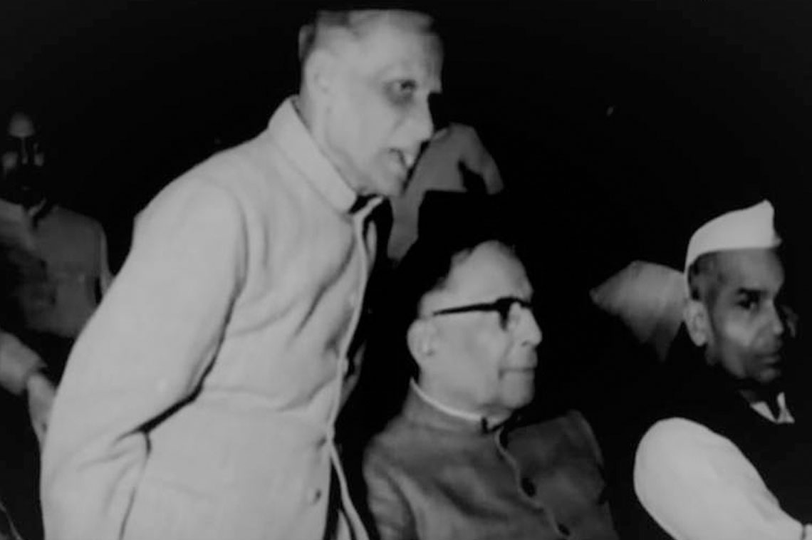 Dr H.K Mahatab at Rajya Sabha on Jan 19th 1966 for the participation of voting for Prime Minister of India 