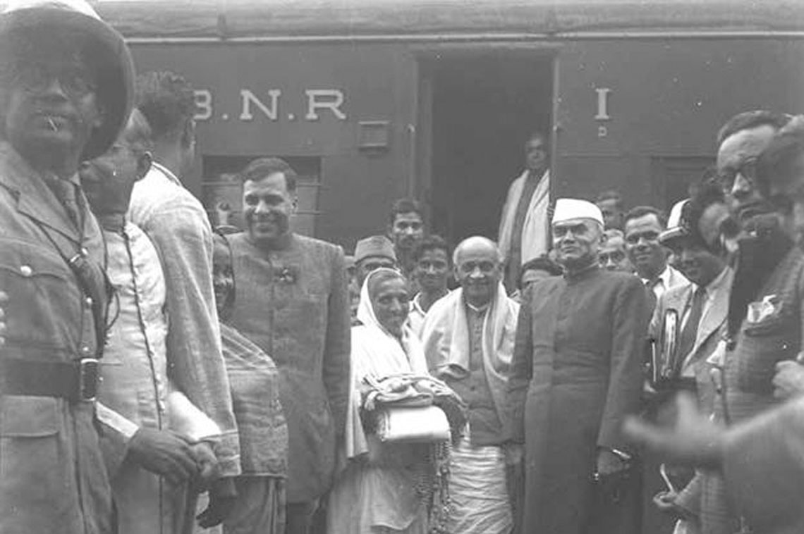 Dr H.K Mahatab with Sarar Ballabh Bhai Patel and Dr K.N Katju at Wagha Border in 1948 